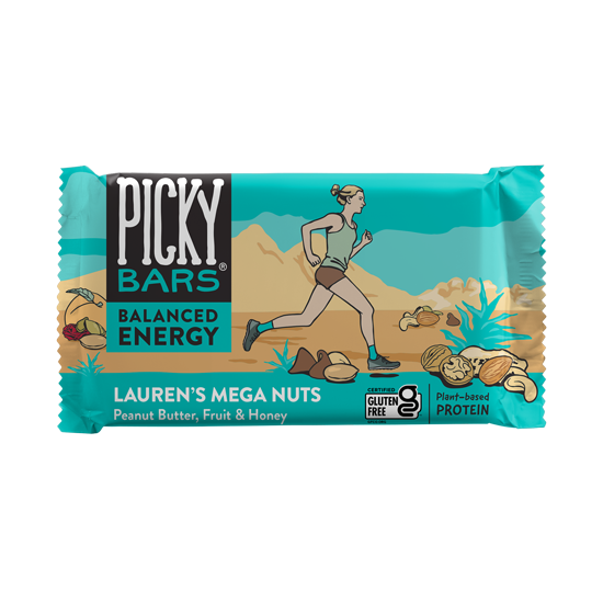 Lauren's Mega Nuts with Peanut Butter, Fruit & Honey | Picky Bars